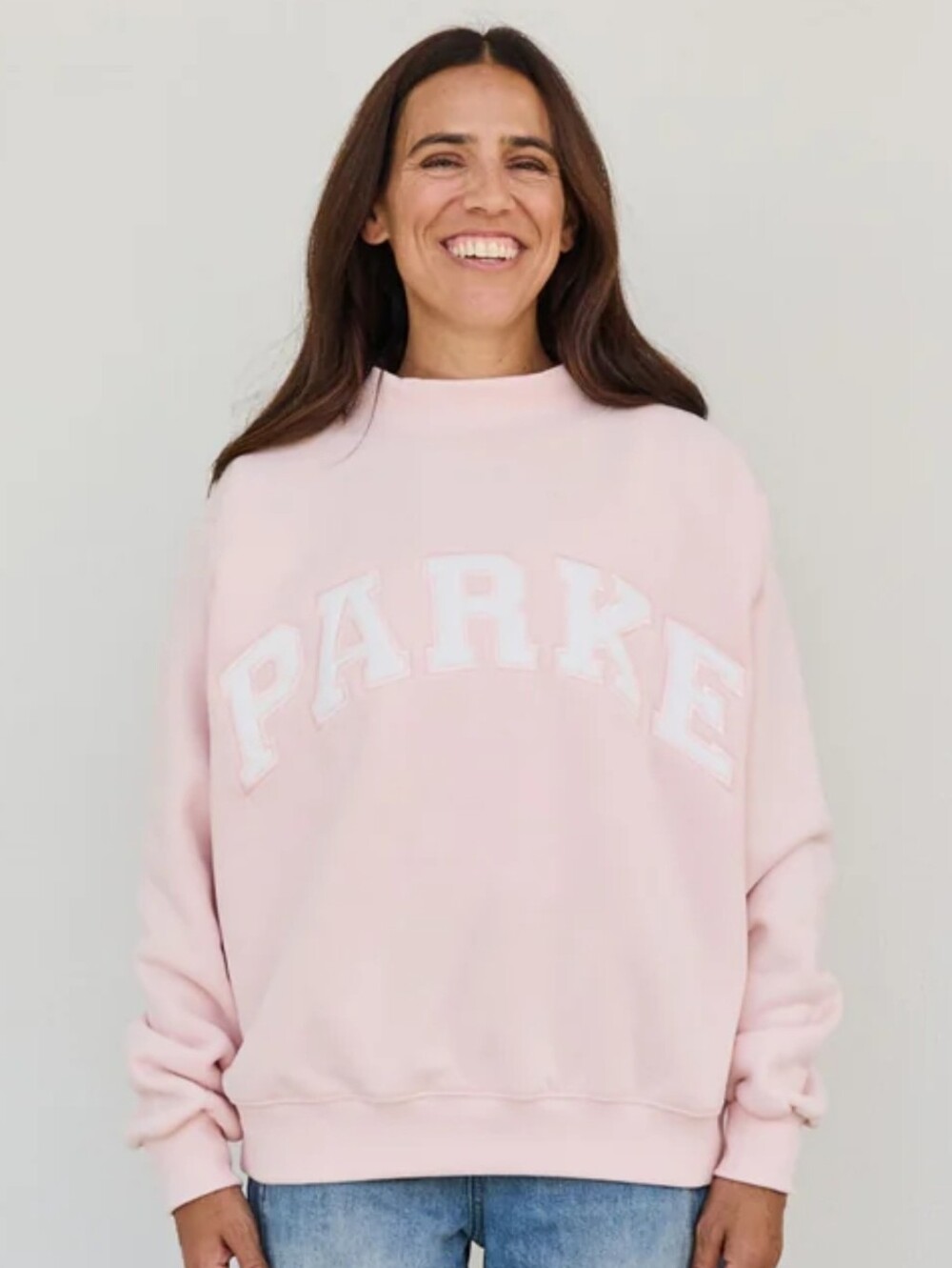 Parke Varsity Mockneck Rose White XXL Sold Out Mommy & Me Collection